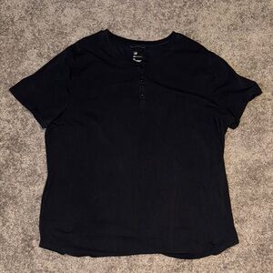 All in Motion Classic Black V-Neck Shirt